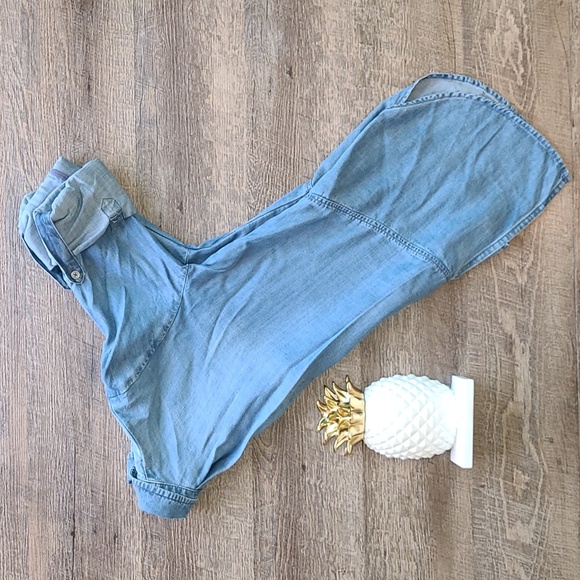 Cloth & Stone Button Down Top - Distressed Denim - Picture 4 of 10